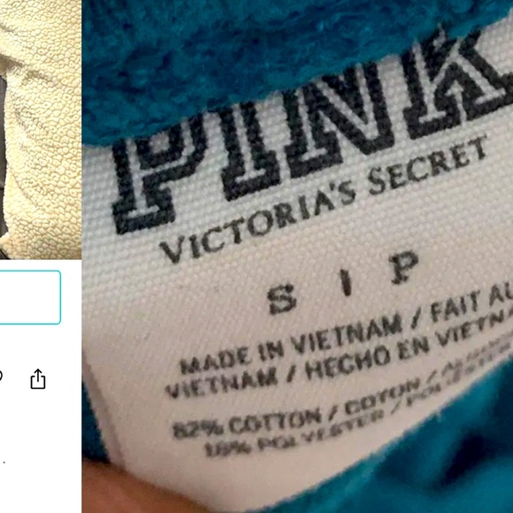 Victoria's Secret Pink Velvet Joggers - Picture 2 of 2